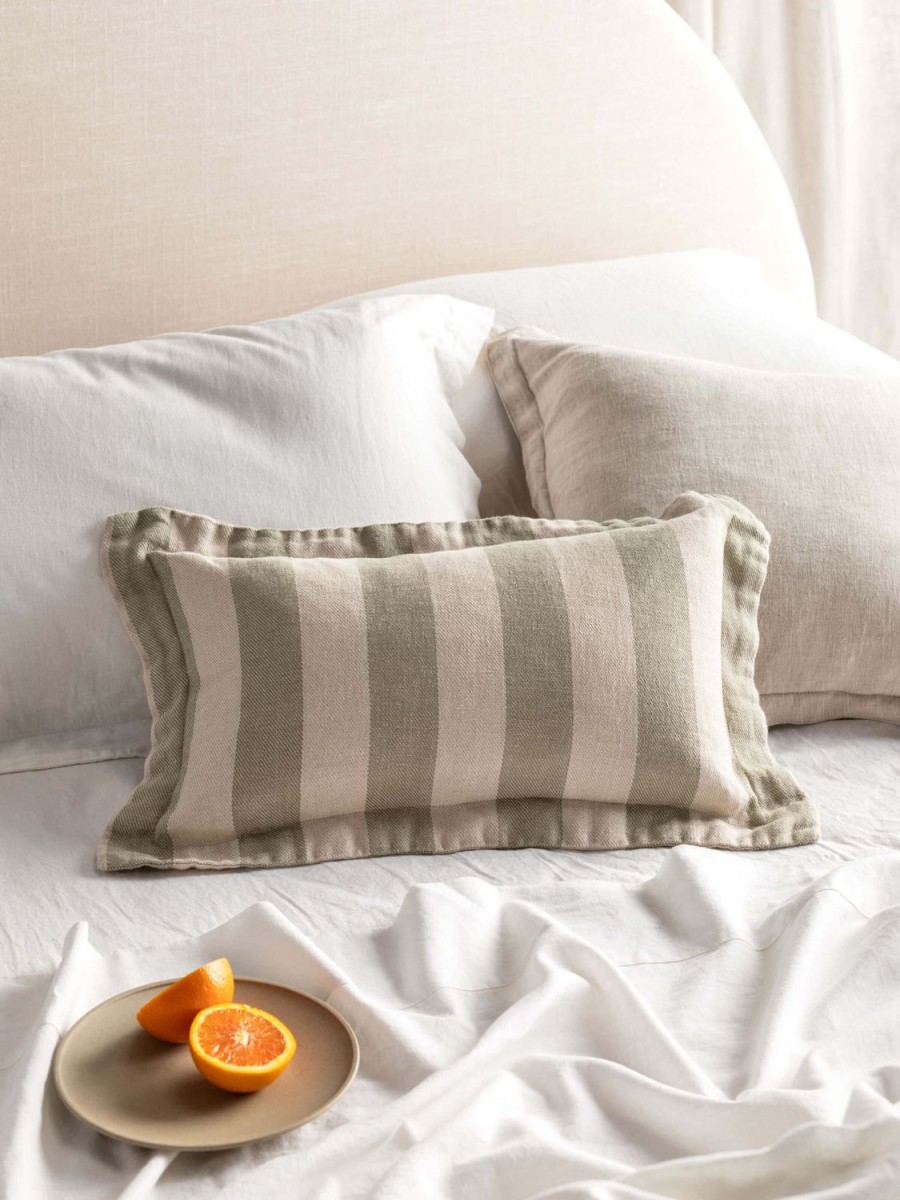 Living L&M Home | Voyage Sage French Linen Mini Cushion