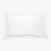 Bedroom L&M Home | Grosgrain Silver Egyptian Cotton Pillowcases