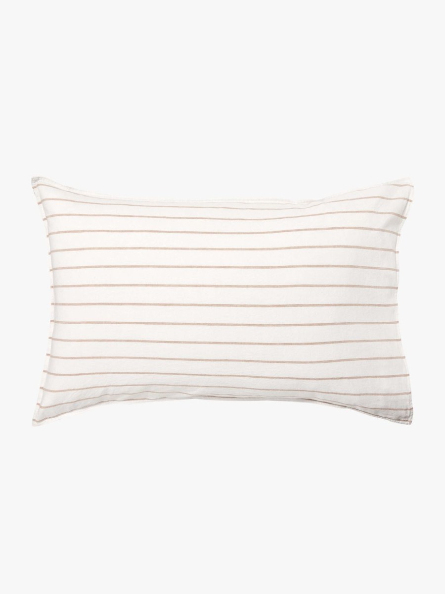 Bedroom L&M Home | Loft Tan Linen & Cotton Pillowcases